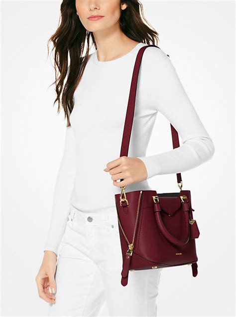 michael michael kors blakely leather satchel|michael kors non leather bags.